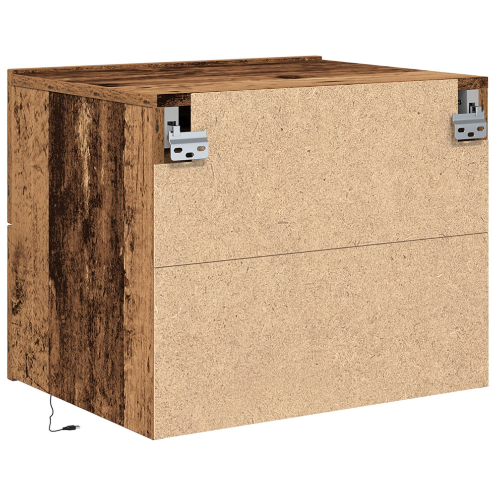 Produktbild för Nattduksbord 2 pcs Gammalt trä 50 x 39 x 41 cm Konstruerat trä