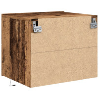 Produktbild för Nattduksbord 2 pcs Gammalt trä 50 x 39 x 41 cm Konstruerat trä