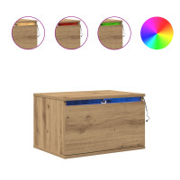 Produktbild för Väggmonterad sänggavel 2 pcs Artisan Ek 50 x 36 x 30 cm