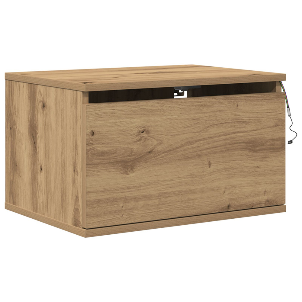 Produktbild för Väggmonterad sänggavel 2 pcs Artisan Ek 50 x 36 x 30 cm