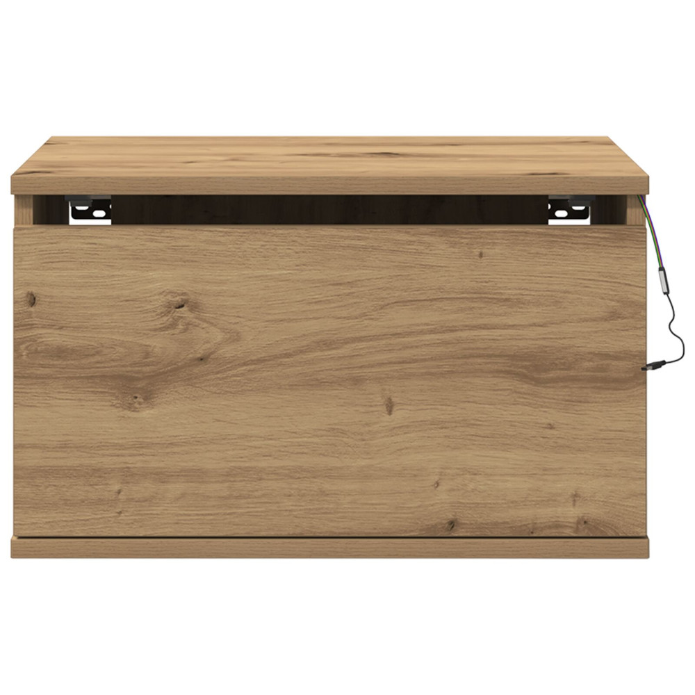Produktbild för Väggmonterad sänggavel 2 pcs Artisan Ek 50 x 36 x 30 cm