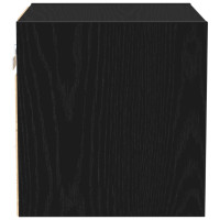Produktbild för LED Väggsängs Skåp Svart 30 x 28,5 x 30 cm Konstruerat trä
