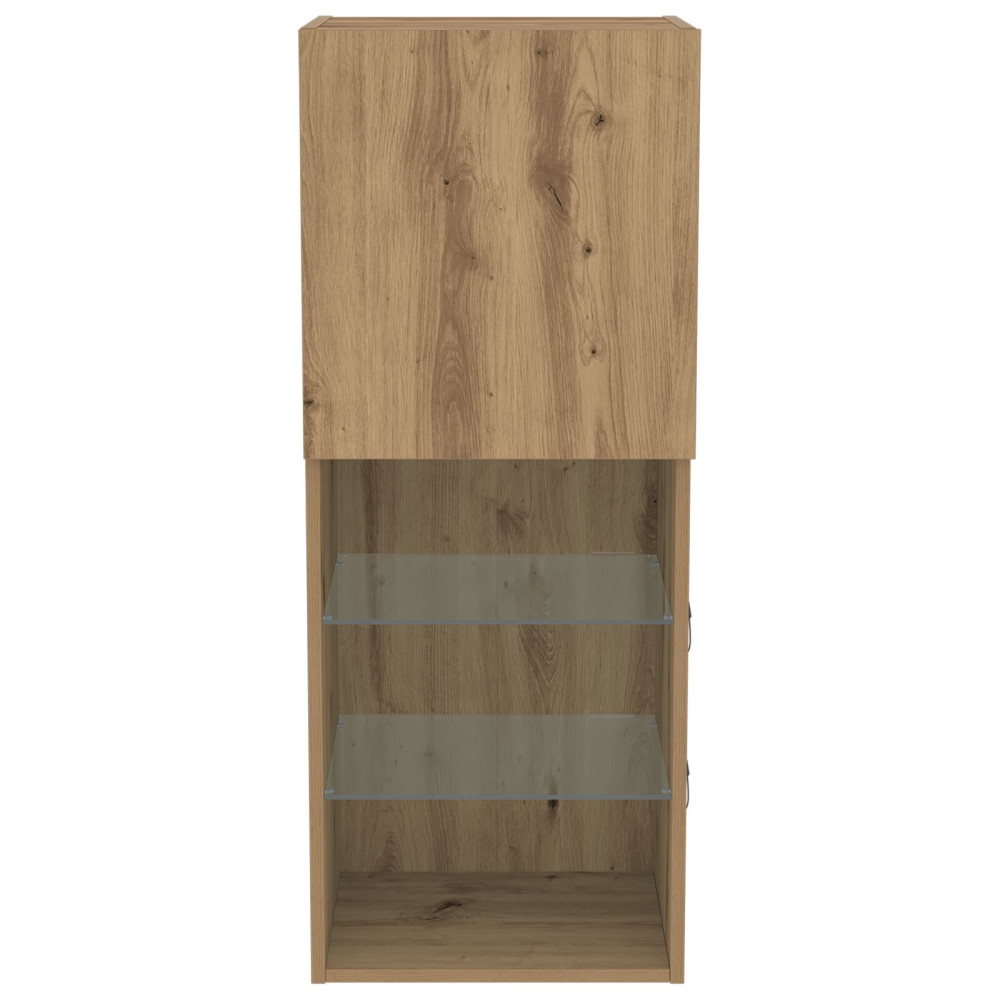 Produktbild för TV-bänkset 40,5 x 30 x 102 cm Artisan Ek Konstruerat trä