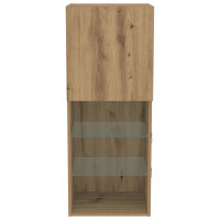 Produktbild för TV-bänkset 40,5 x 30 x 102 cm Artisan Ek Konstruerat trä
