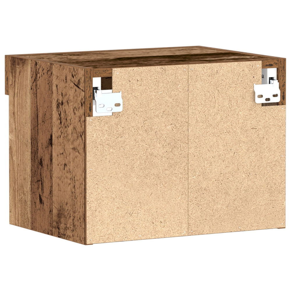 Produktbild för TV-bänkset 2 pcs Gammalt trä 40 x 30 x 30 cm Konstruerat trä