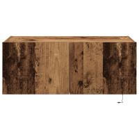 Produktbild för TV Vägghylla Gammalt trä 80 x 35 x 31 cm Konstruerat trä
