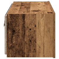 Produktbild för TV Vägghylla Gammalt trä 80 x 35 x 31 cm Konstruerat trä