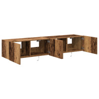 Produktbild för TV Vägghylla 2 pcs Gammalt trä 80 x 35 x 31 cm Konstruerat trä