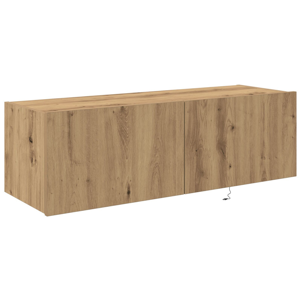 Produktbild för TV Vägghylla 100 x 35 x 31 cm Artisan Ek Konstruerat trä