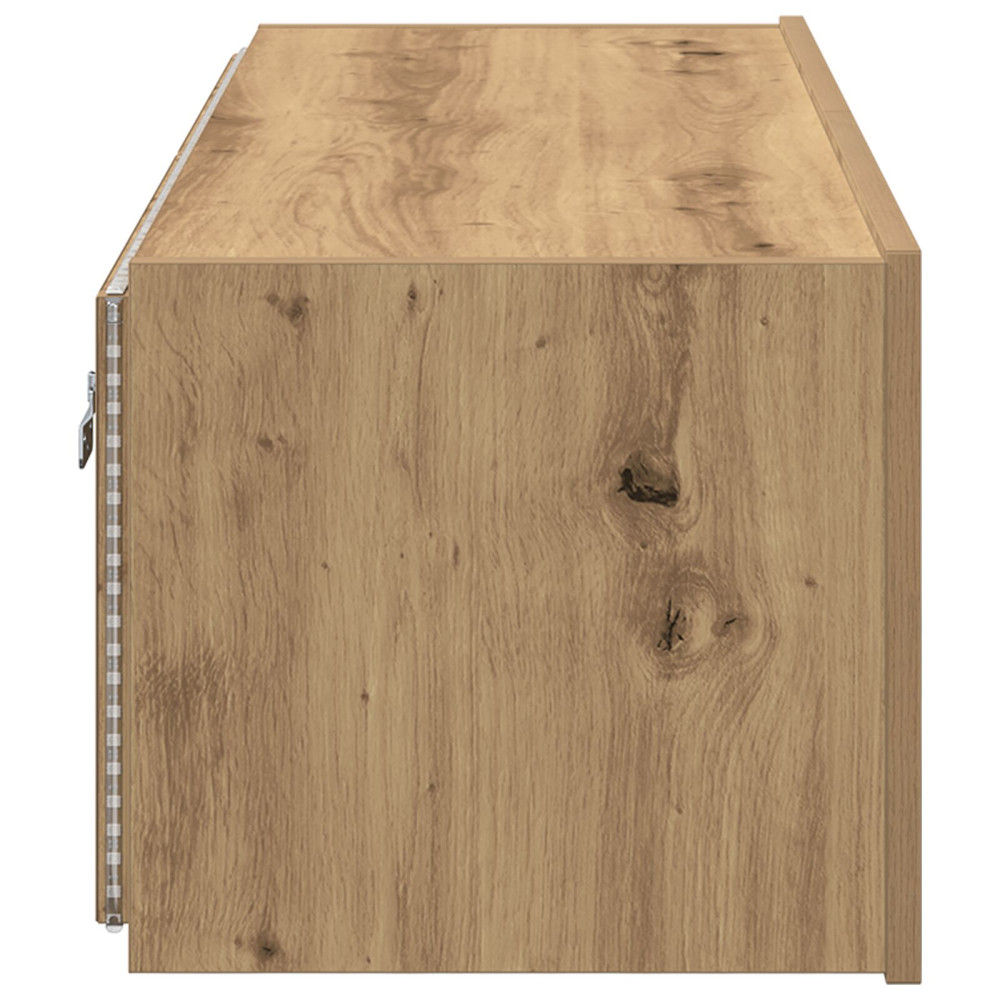 Produktbild för TV Vägghylla 100 x 35 x 31 cm Artisan Ek Konstruerat trä