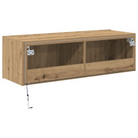 Produktbild för TV Vägghylla 100 x 35 x 31 cm Artisan Ek Konstruerat trä