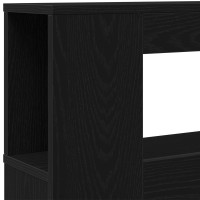 Produktbild för LED huvuddyna Svart Ek 120 x 18,5 x 103,5 cm Konstruerat trä
