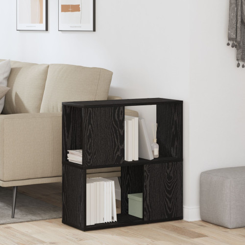 vidaXL TV-bänkset Väggmonterad Svart 60 x 24 x 63 cm Konstruerat trä