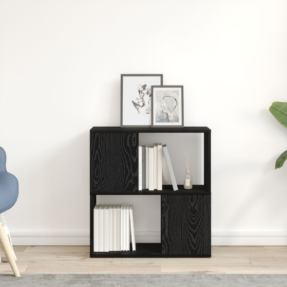 Produktbild för TV-bänkset Väggmonterad Svart 60 x 24 x 63 cm Konstruerat trä