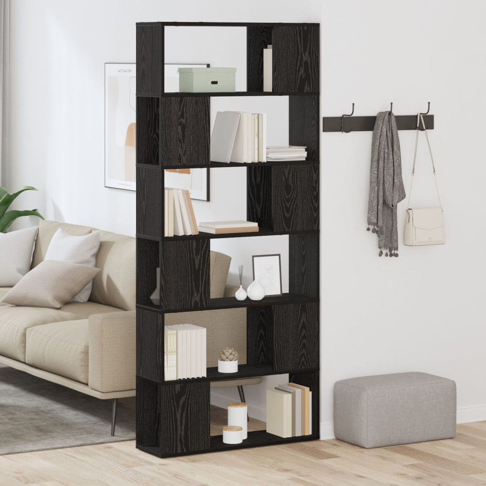 Produktbild för TV-bänkset Väggmonterad Svart 80 x 24 x 186 cm Konstruerat trä