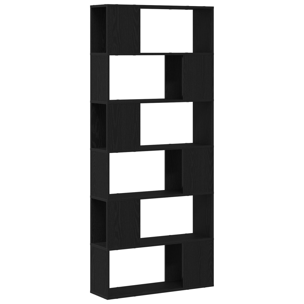 Produktbild för TV-bänkset Väggmonterad Svart 80 x 24 x 186 cm Konstruerat trä