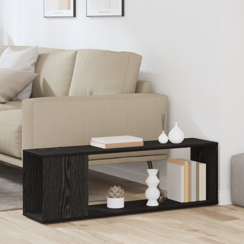 vidaXL TV-bänkset Väggmonterad Svart 100 x 24 x 63 cm Konstruerat trä