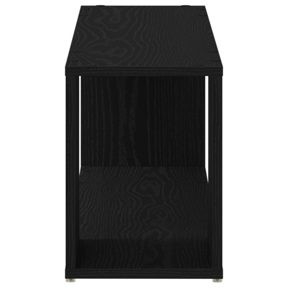 Produktbild för TV-bänkset Väggmonterad Svart 100 x 24 x 63 cm Konstruerat trä