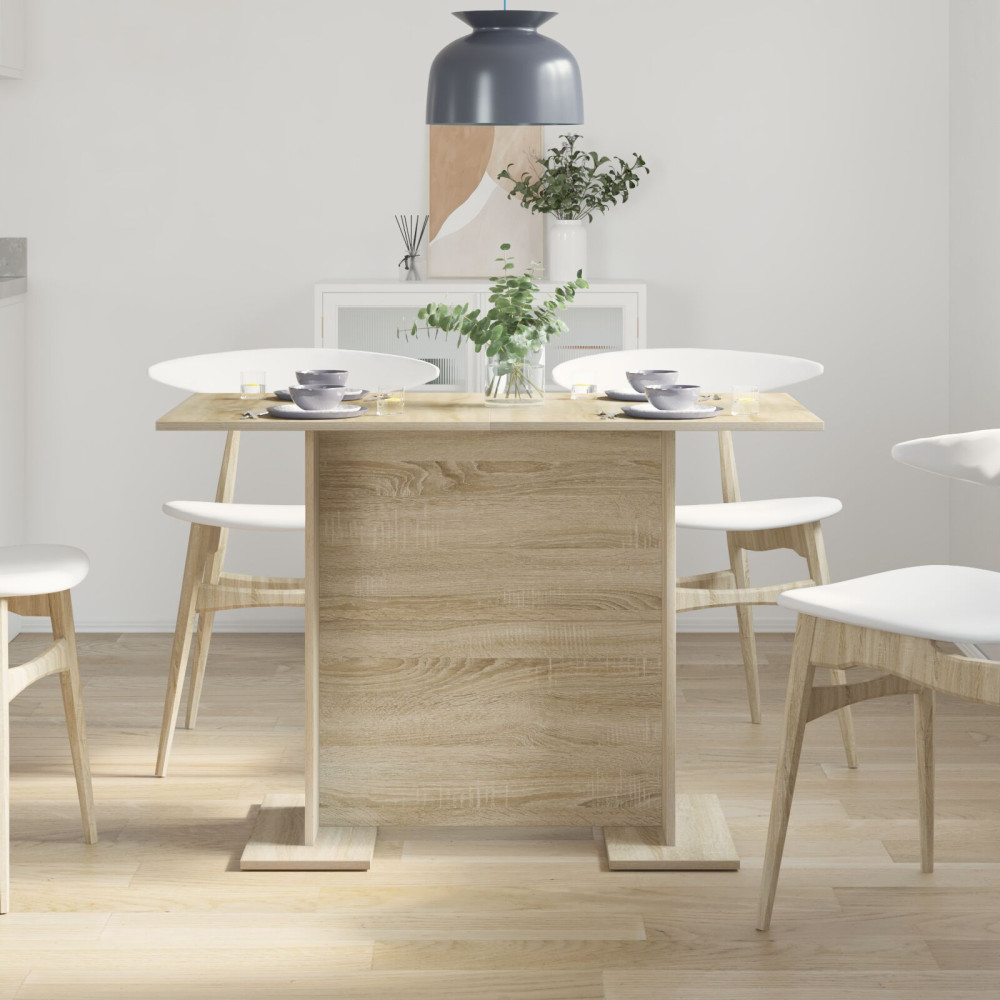 Produktbild för Matbord Sonoma-ek 110 x 60 x 75 cm Konstruerat trä