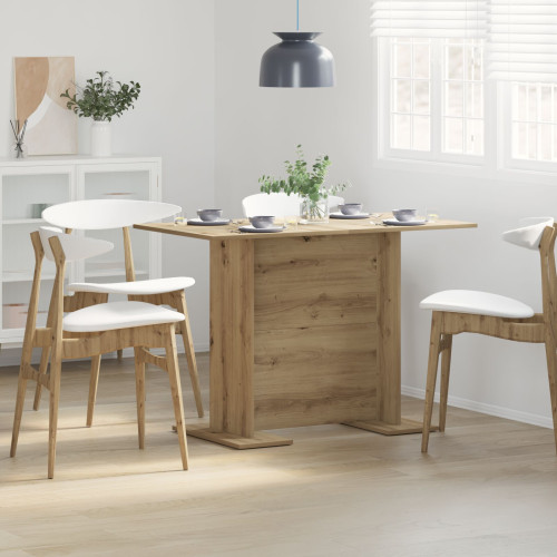 vidaXL Matbord artisan ek 110 x 60 x 75 cm Konstruerat trä