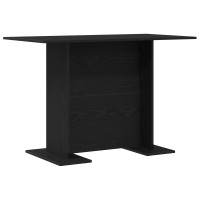 Produktbild för Matbord Svart ek 110 x 60 x 75 cm Konstruerat trä