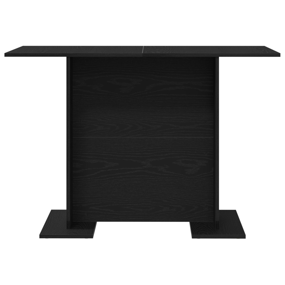Produktbild för Matbord Svart ek 110 x 60 x 75 cm Konstruerat trä