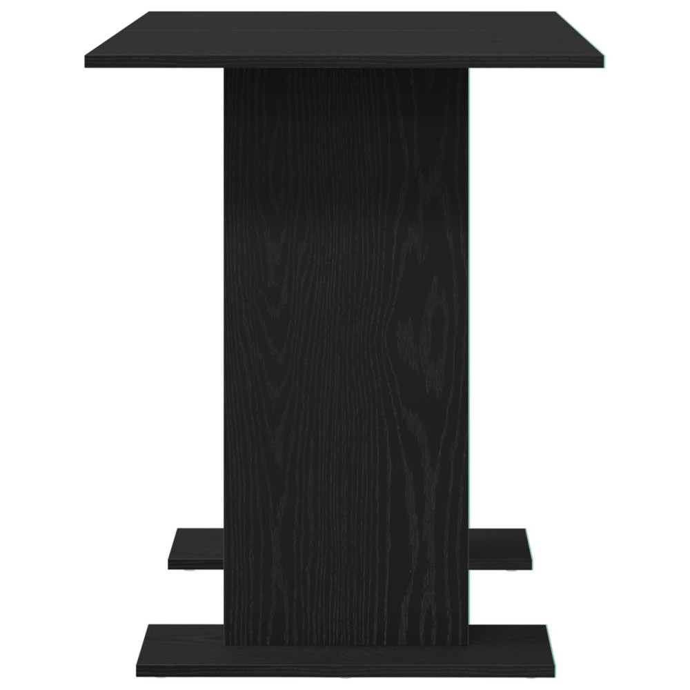 Produktbild för Matbord Svart ek 110 x 60 x 75 cm Konstruerat trä