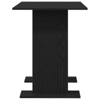 Produktbild för Matbord Svart ek 110 x 60 x 75 cm Konstruerat trä