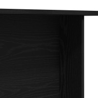 Produktbild för Matbord Svart ek 110 x 60 x 75 cm Konstruerat trä