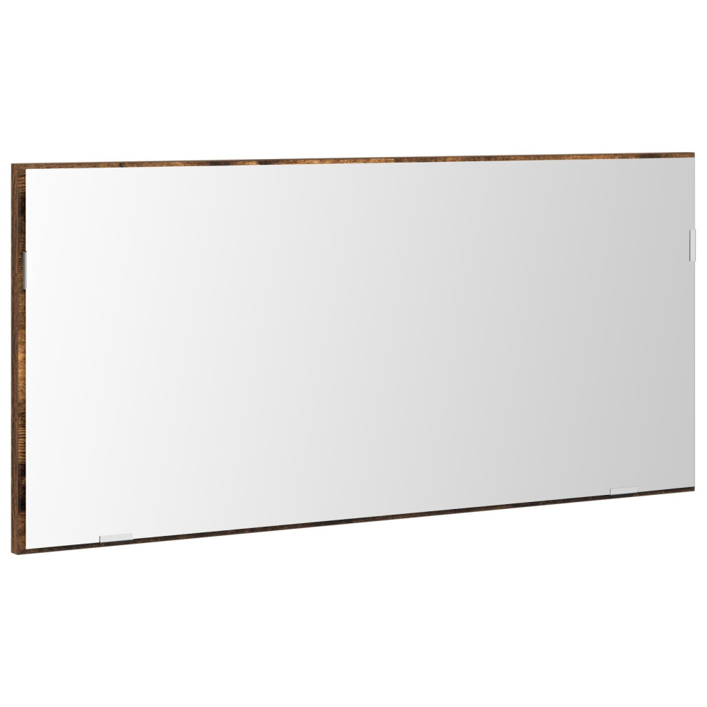 Produktbild för Spegel Väggmonterad Brun 80 x 37 cm Glas och konstruerat trä