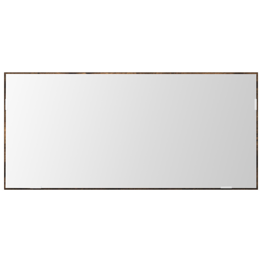 Produktbild för Spegel Väggmonterad Brun 80 x 37 cm Glas och konstruerat trä