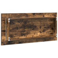 Produktbild för Spegel Väggmonterad Brun 80 x 37 cm Glas och konstruerat trä