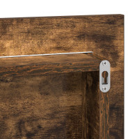 Produktbild för Spegel Väggmonterad Brun 80 x 37 cm Glas och konstruerat trä