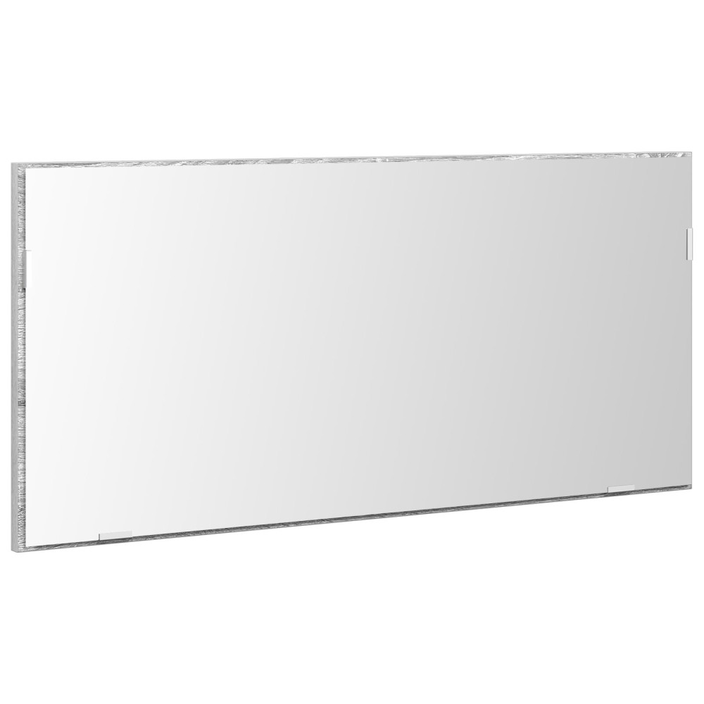 Produktbild för Spegel Hög grå sonoma 80 x 37 cm Glas och konstruerat trä