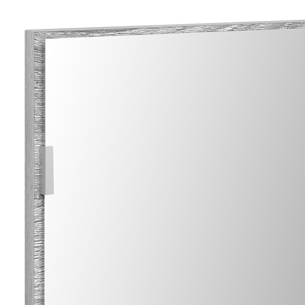 Produktbild för Spegel Hög grå sonoma 80 x 37 cm Glas och konstruerat trä