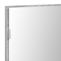 Produktbild för Spegel Hög grå sonoma 80 x 37 cm Glas och konstruerat trä