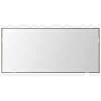 Produktbild för Spegel Väggmonterad brun ek 80 x 37 cm Glas och konstruerat trä