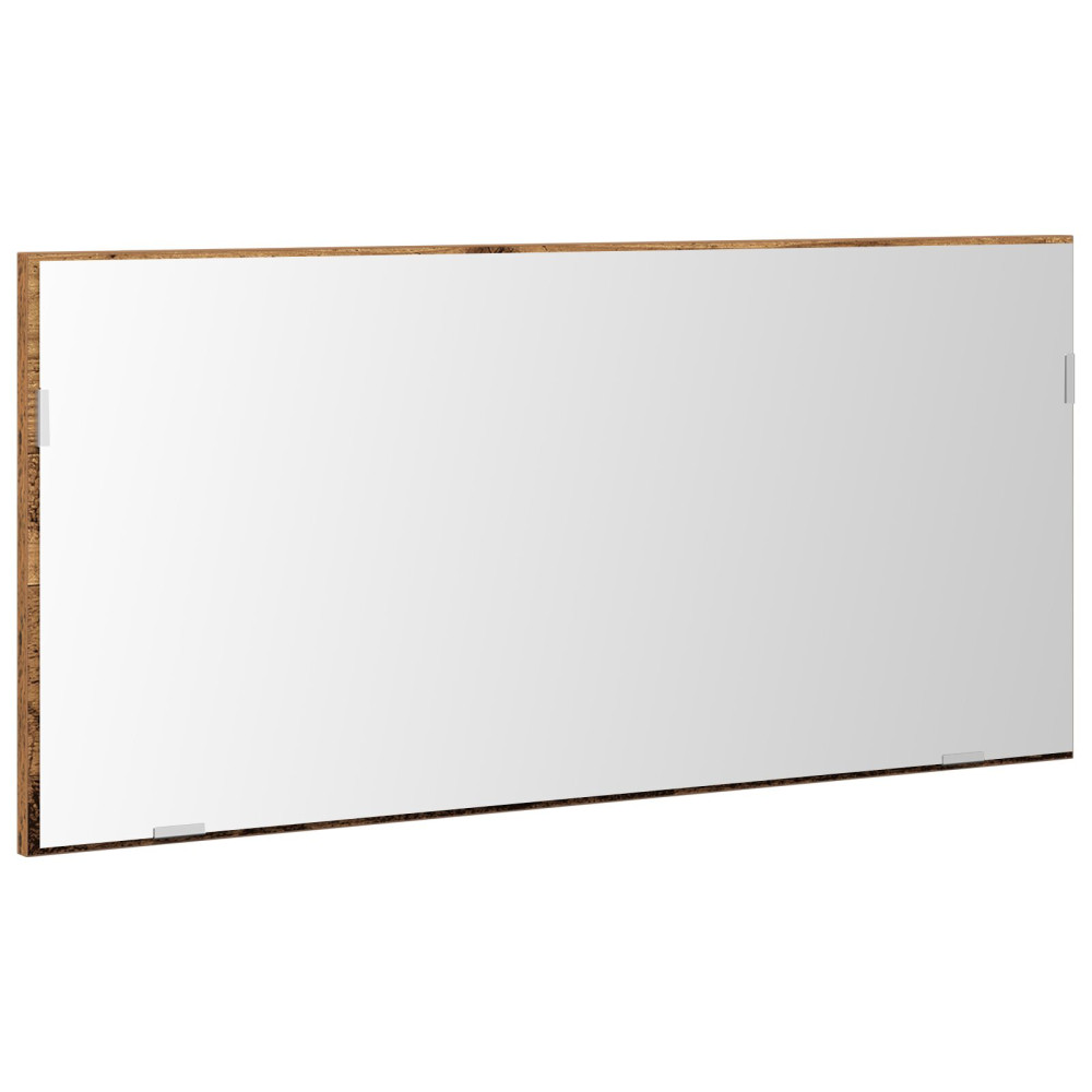Produktbild för Spegel Gammalt trä 80 x 37 cm Glas och konstruerat trä