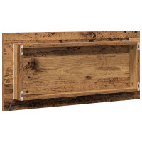Produktbild för Spegel Gammalt trä 80 x 37 cm Glas och konstruerat trä