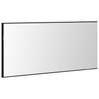 Produktbild för Spegel med spegel Svart ek 80 x 37 cm Glas och konstruerat trä