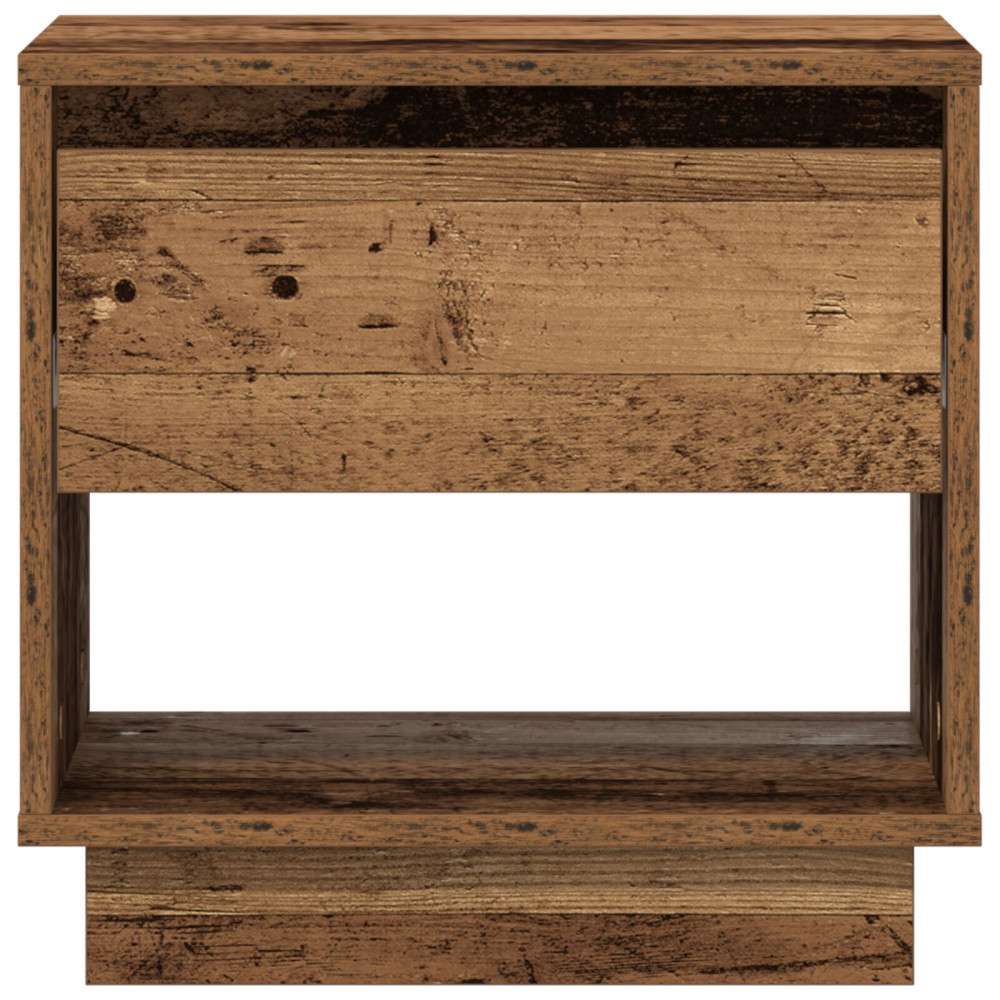 Produktbild för Nattduksbord Gammalt trä 45 x 34 x 44 cm Konstruerat trä