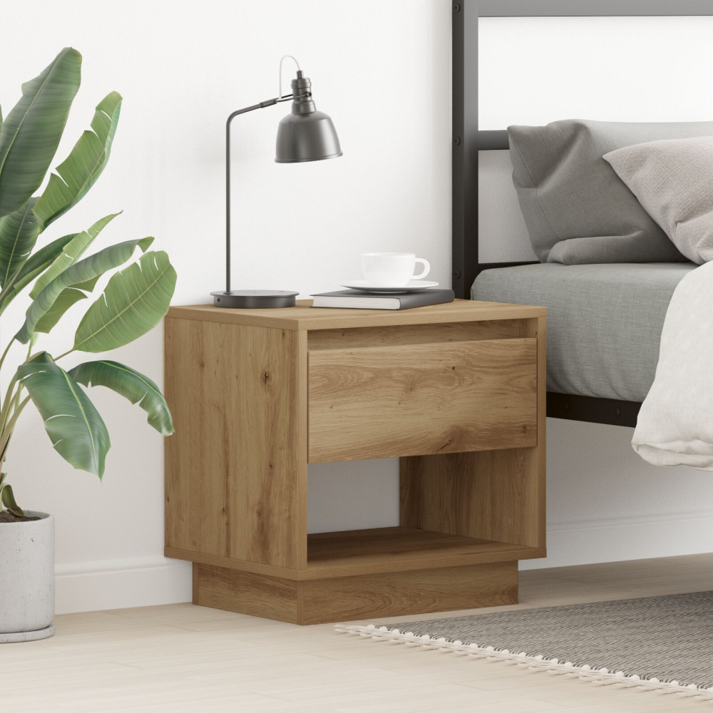 Produktbild för Nattduksbord Artisan Ek 45 x 34 x 44 cm Konstruerat trä