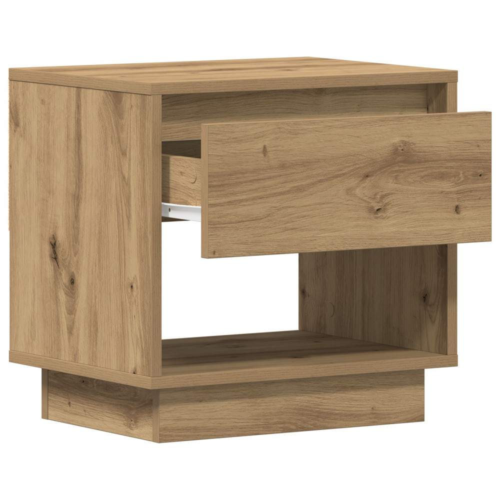 Produktbild för Nattduksbord 2 pcs Artisan Ek 45 x 34 x 44 cm Konstruerat trä