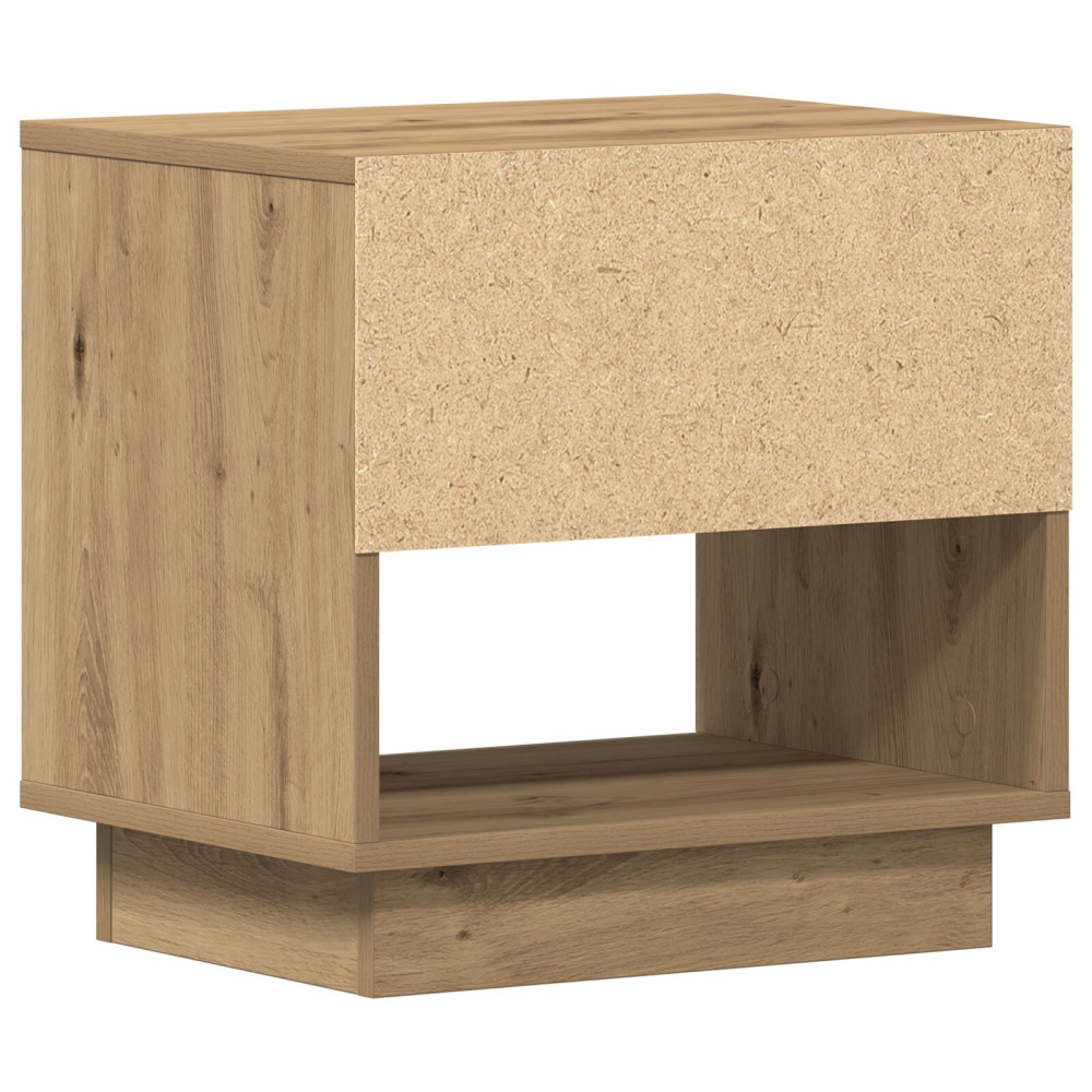 Produktbild för Nattduksbord 2 pcs Artisan Ek 45 x 34 x 44 cm Konstruerat trä