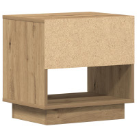 Produktbild för Nattduksbord 2 pcs Artisan Ek 45 x 34 x 44 cm Konstruerat trä
