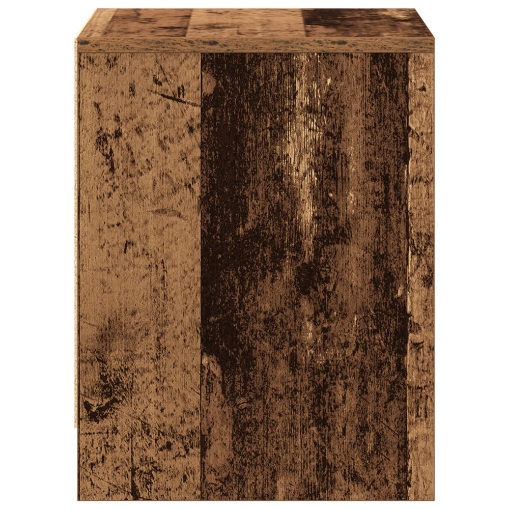 Produktbild för Nattduksbord med låda 2 pcs Gammalt trä 45 x 34 x 44,5 cm