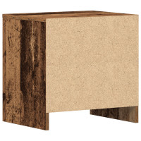 Produktbild för Nattduksbord med låda 2 pcs Gammalt trä 45 x 34 x 44,5 cm