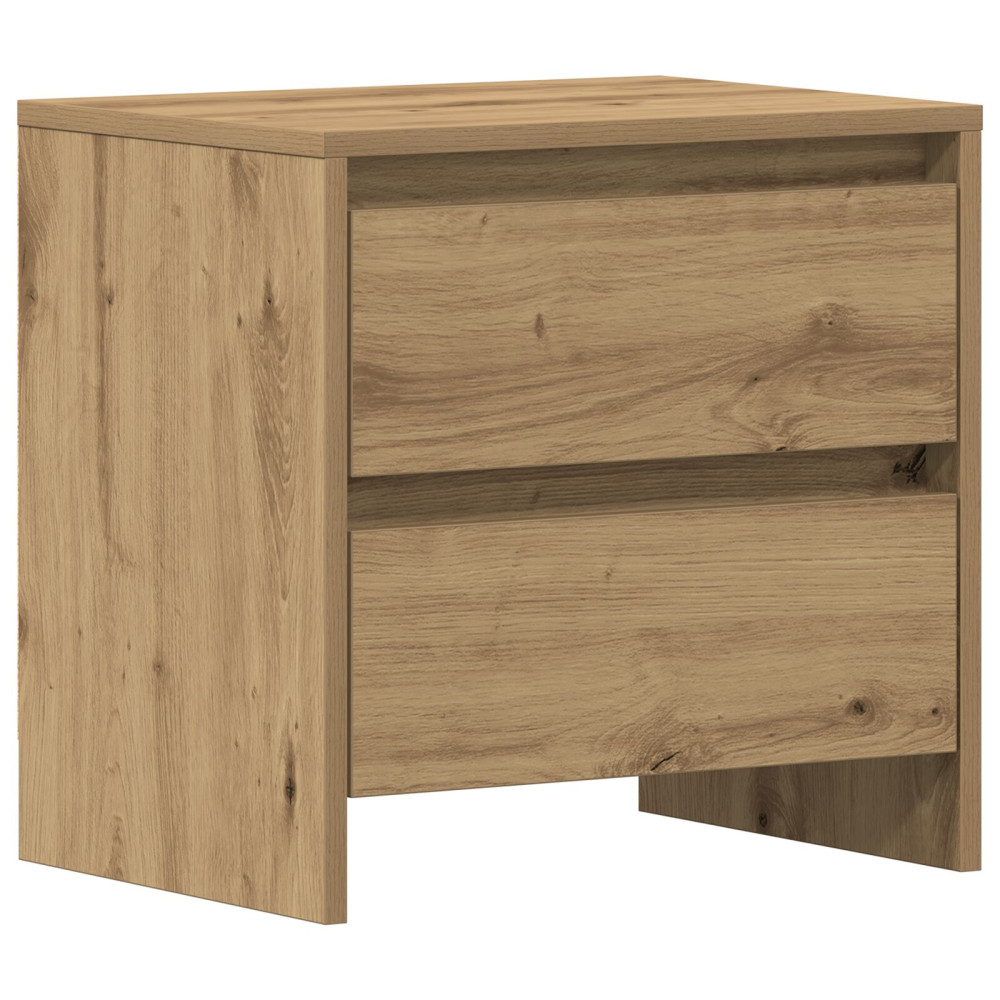 Produktbild för Nattduksbord 2 pcs Artisan Ek 45 x 34 x 44,5 cm Konstruerat trä