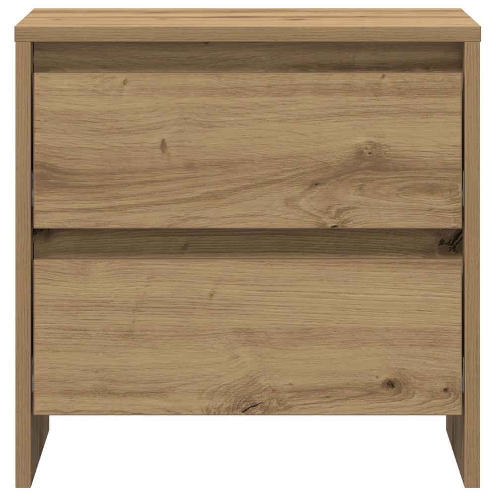 Produktbild för Nattduksbord 2 pcs Artisan Ek 45 x 34 x 44,5 cm Konstruerat trä