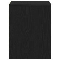 Produktbild för Nattduksbord 2 pcs Svart Ek 45 x 34 x 44,5 cm Konstruerat trä